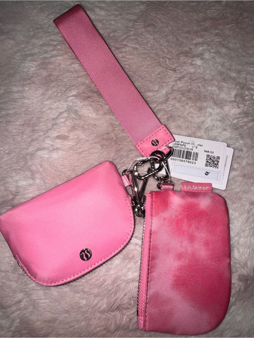 lululemon athletica Pink Dual Wristlet